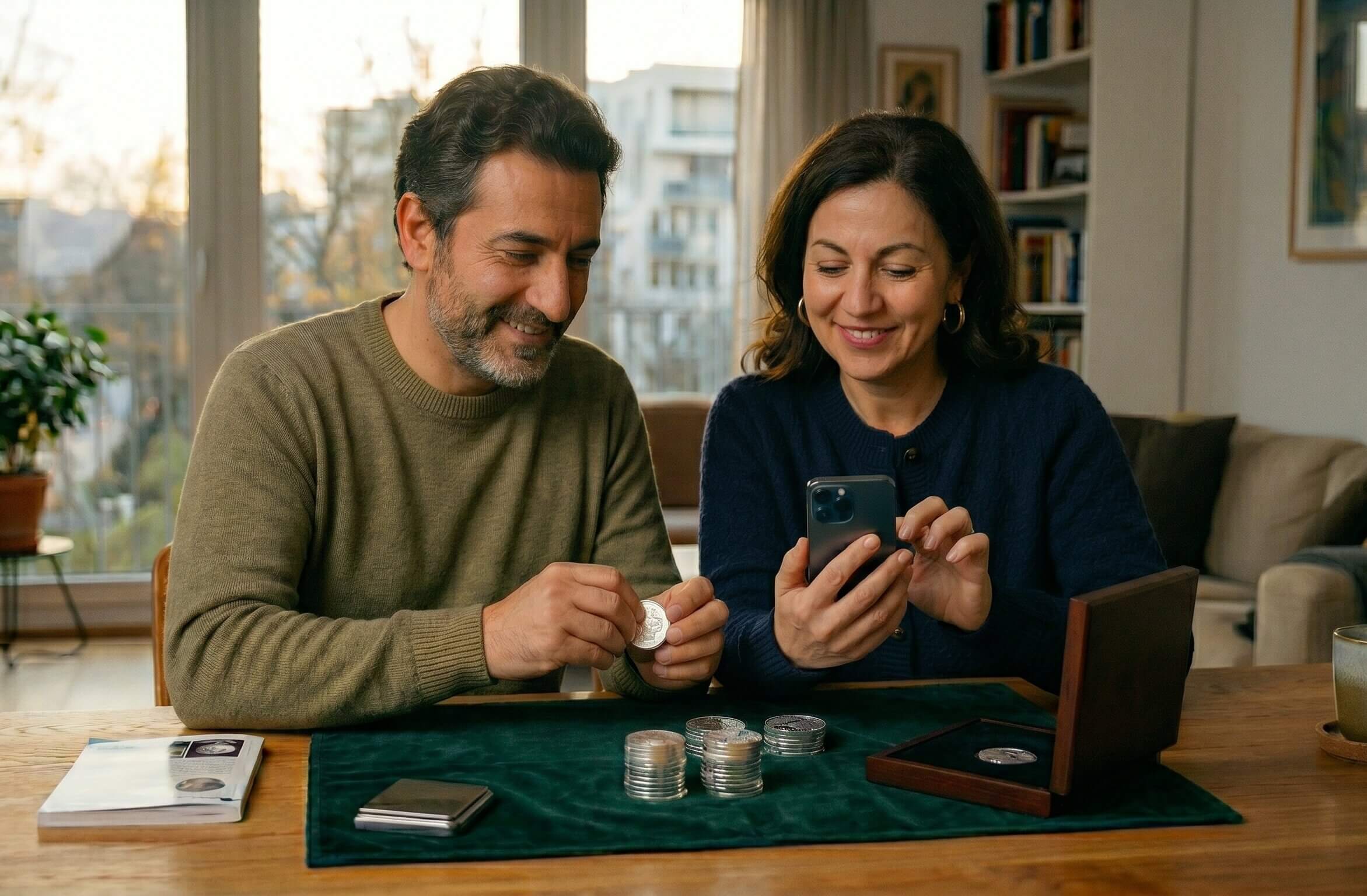 Ehepaar verkauft Silbermünzen 